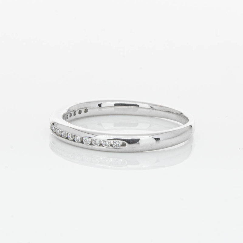 14ct White Gold Diamond Vida Band-Ring-Walker & Hall