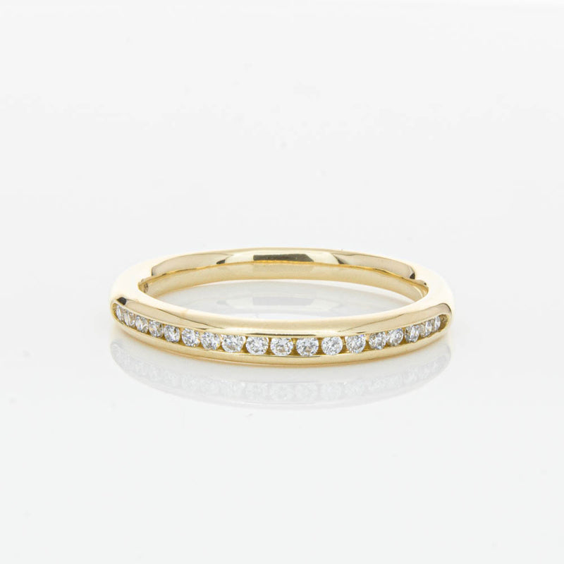 14ct Yellow Gold Diamond Vida Band-Ring-Walker & Hall
