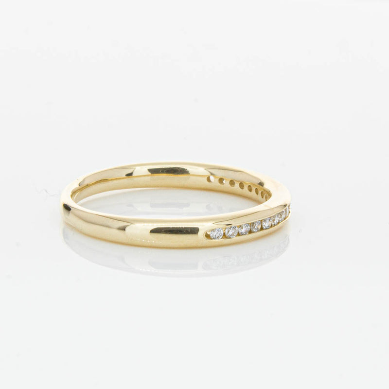 14ct Yellow Gold Diamond Vida Band-Ring-Walker & Hall