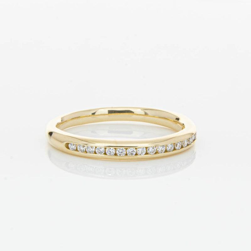 14ct Yellow Gold Diamond Vida Band-Ring-Walker & Hall