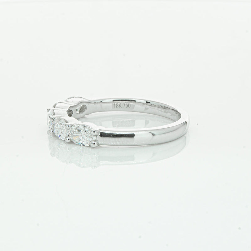 18ct White Gold 1.02ct Oval Cut Diamond Panorama Ring-Ring-Walker & Hall