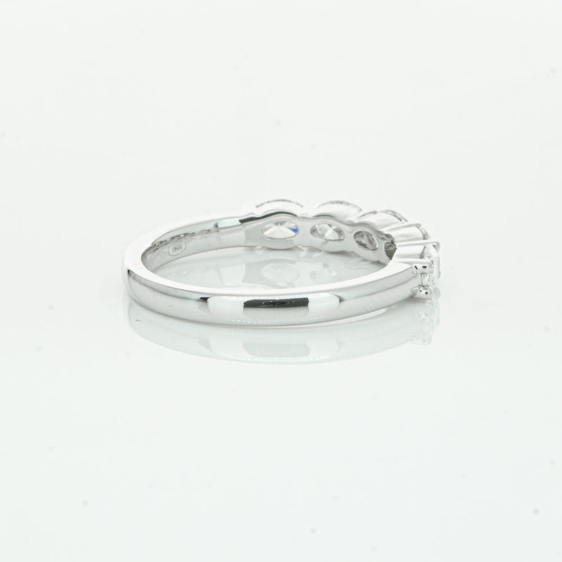 18ct White Gold 1.02ct Oval Cut Diamond Panorama Ring-Ring-Walker & Hall