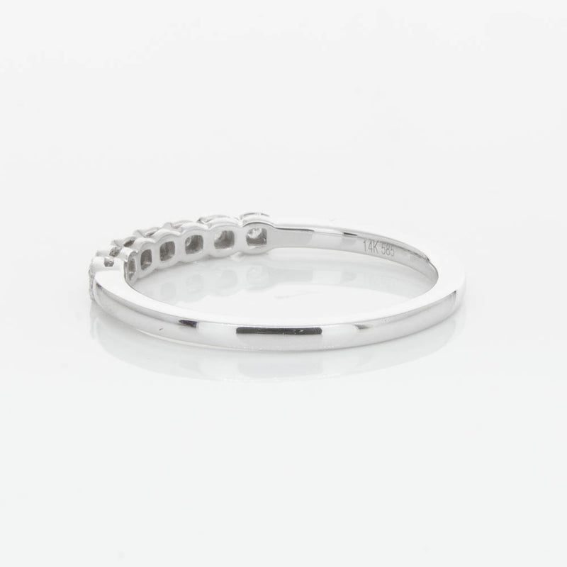 14ct White Gold Diamond Cushla Band-Ring-Walker & Hall