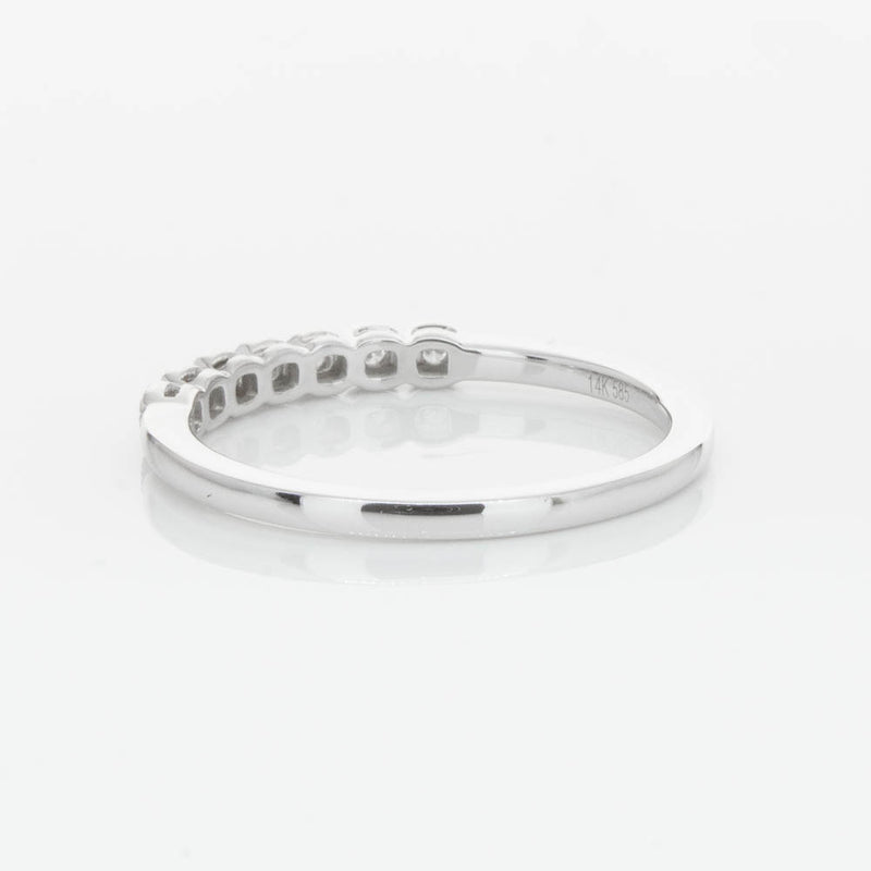 14ct White Gold Diamond Cushla Band-Ring-Walker & Hall