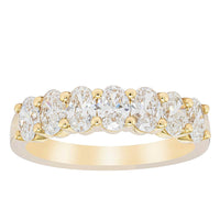 18ct Yellow Gold 1.31ct Oval Cut Diamond Panorama Ring-Ring-Walker & Hall