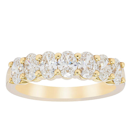 18ct Yellow Gold 1.31ct Oval Cut Diamond Panorama Ring-Ring-Walker & Hall
