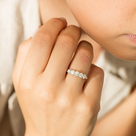 18ct White Gold .81ct Diamond Monarch Ring-Ring-Walker & Hall