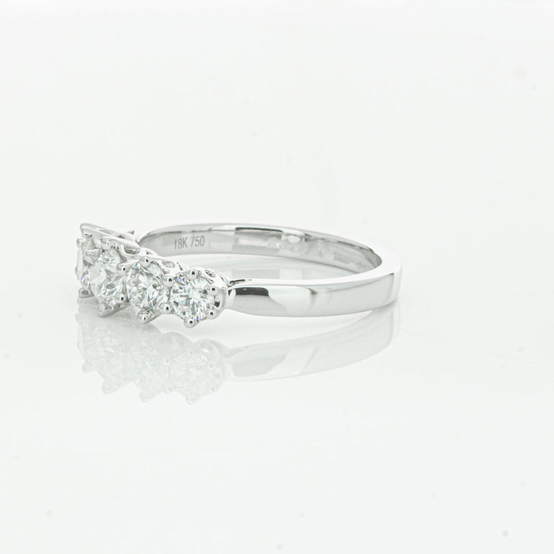 18ct White Gold .81ct Diamond Monarch Ring-Ring-Walker & Hall