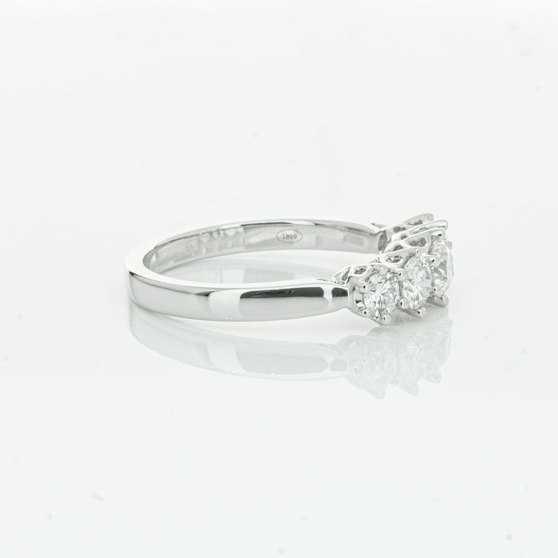 18ct White Gold .81ct Diamond Monarch Ring-Ring-Walker & Hall