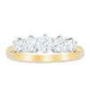 18ct Yellow Gold .80ct Diamond Pentagon Ring-Ring-Walker & Hall