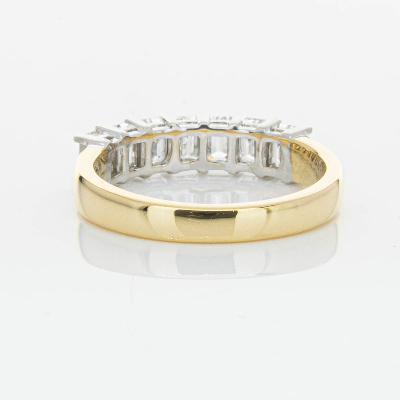 18ct Yellow Gold 1.54ct Emerald Cut Diamond Asra Ring-Ring-Walker & Hall