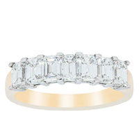 18ct Yellow Gold 1.54ct Emerald Cut Diamond Asra Ring-Ring-Walker & Hall