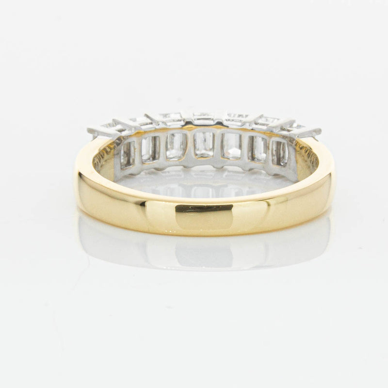 18ct Yellow Gold 1.54ct Emerald Cut Diamond Asra Ring-Ring-Walker & Hall