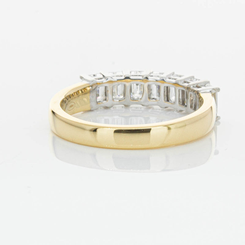 18ct Yellow Gold 1.54ct Emerald Cut Diamond Asra Ring-Ring-Walker & Hall