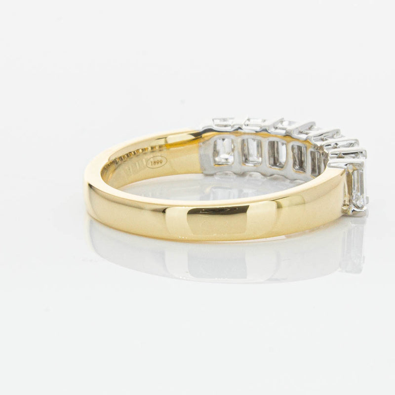 18ct Yellow Gold 1.54ct Emerald Cut Diamond Asra Ring-Ring-Walker & Hall