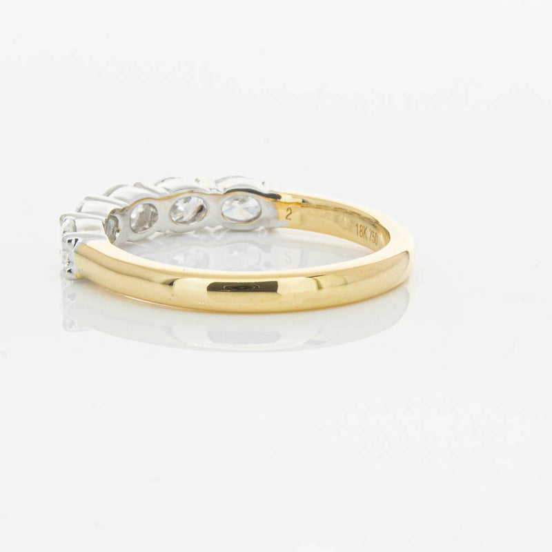 18ct Yellow Gold 1.01ct Oval Cut Diamond Panorama Ring-Ring-Walker & Hall