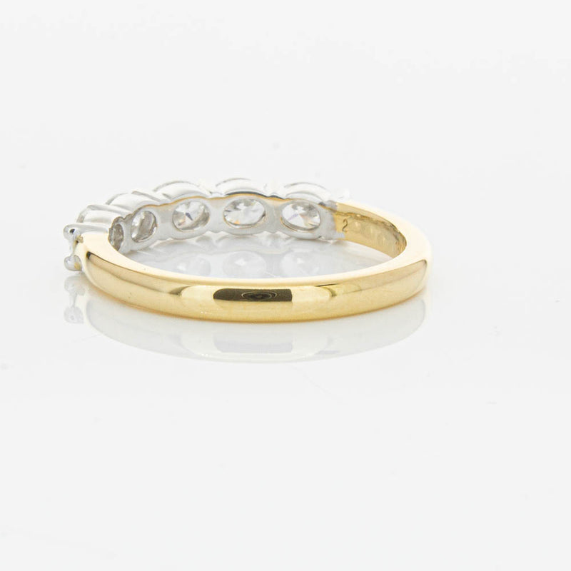 18ct Yellow Gold 1.01ct Oval Cut Diamond Panorama Ring-Ring-Walker & Hall