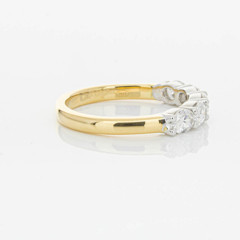18ct Yellow Gold 1.01ct Oval Cut Diamond Panorama Ring-Ring-Walker & Hall
