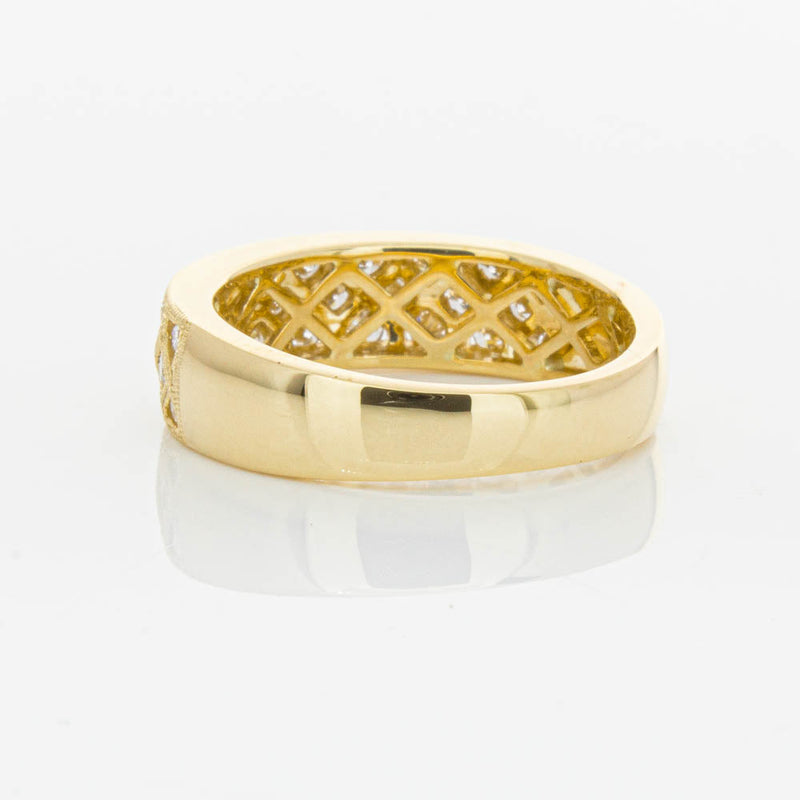 18ct Yellow Gold Diamond Honour Ring-Ring-Walker & Hall