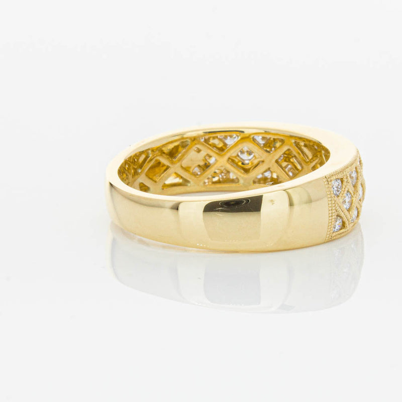 18ct Yellow Gold Diamond Honour Ring-Ring-Walker & Hall