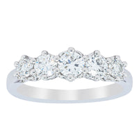 18ct White Gold Diamond Monarch Ring-Ring-Walker & Hall