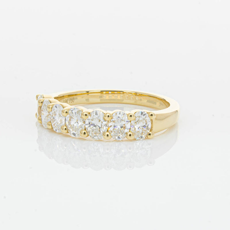 18ct Yellow Gold 1.33ct Oval Cut Diamond Panorama Ring-Ring-Walker & Hall