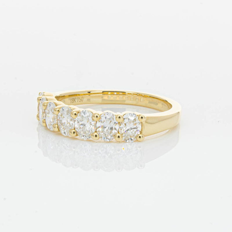 18ct Yellow Gold 1.33ct Oval Cut Diamond Panorama Ring-Ring-Walker & Hall