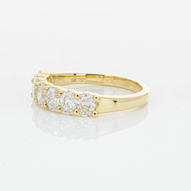 18ct Yellow Gold 1.33ct Oval Cut Diamond Panorama Ring-Ring-Walker & Hall