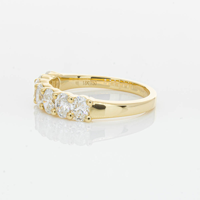 18ct Yellow Gold 1.33ct Oval Cut Diamond Panorama Ring-Ring-Walker & Hall