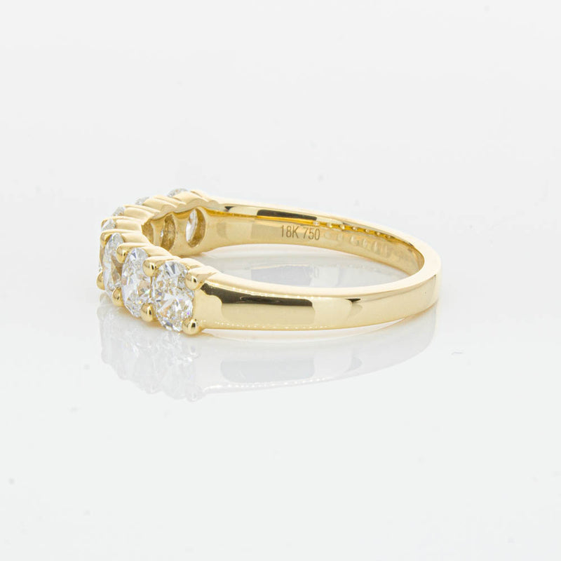 18ct Yellow Gold 1.33ct Oval Cut Diamond Panorama Ring-Ring-Walker & Hall