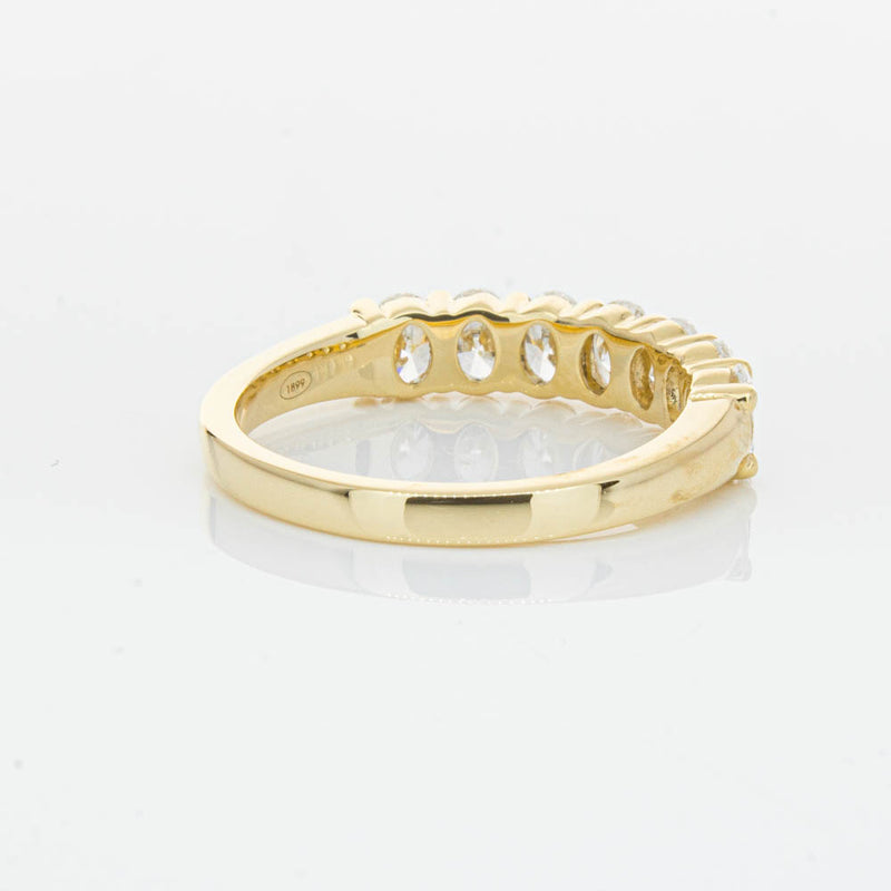 18ct Yellow Gold 1.33ct Oval Cut Diamond Panorama Ring-Ring-Walker & Hall