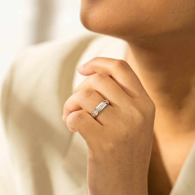 Deja Vu Platinum .33ct Diamond Ring-Ring-Walker & Hall