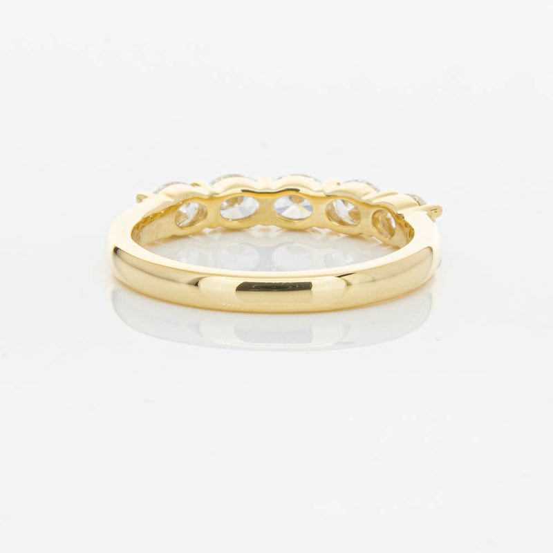 18ct Yellow Gold 1.03ct Oval Cut Diamond Panorama Ring-Ring-Walker & Hall