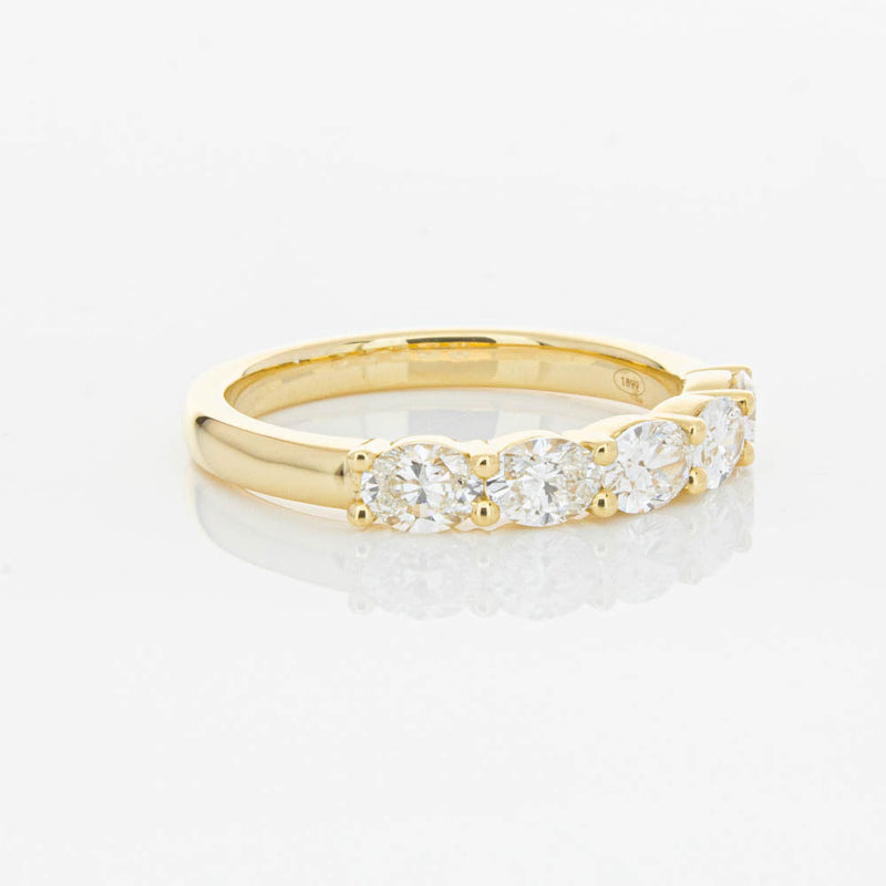 18ct Yellow Gold 1.03ct Oval Cut Diamond Panorama Ring-Ring-Walker & Hall