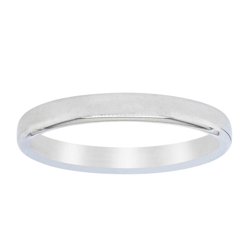 18ct White Gold 2.5mm Band-Ring-Walker & Hall