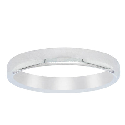 18ct White Gold 3mm Band-Ring-Walker & Hall