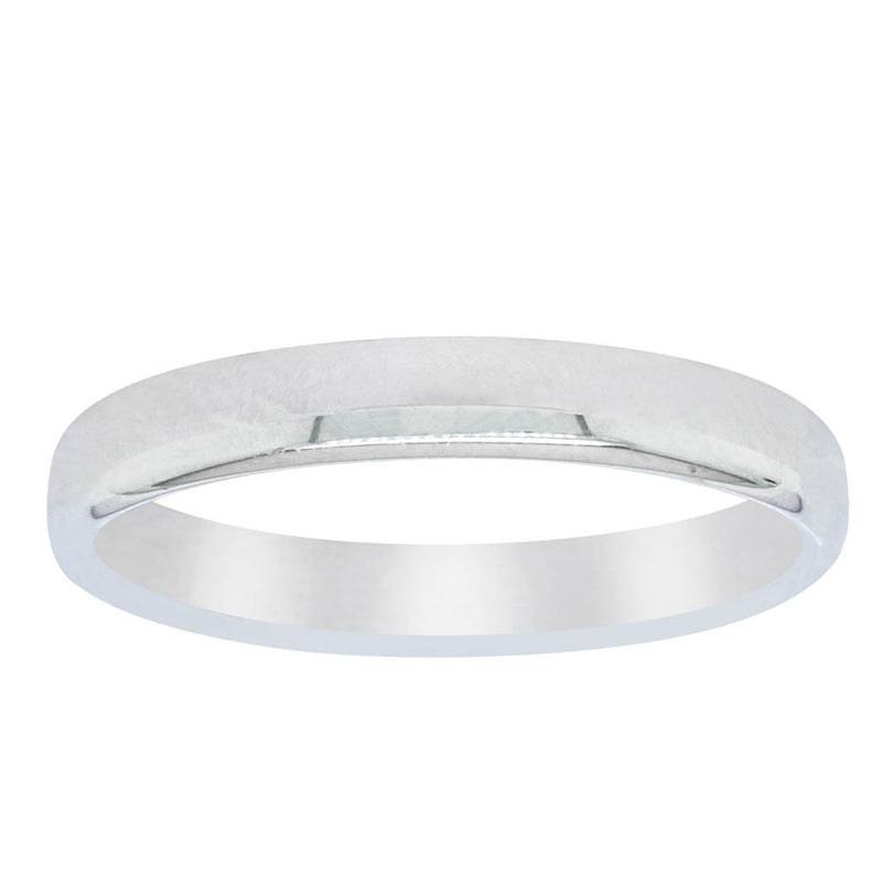 18ct White Gold 3mm Band-Ring-Walker & Hall