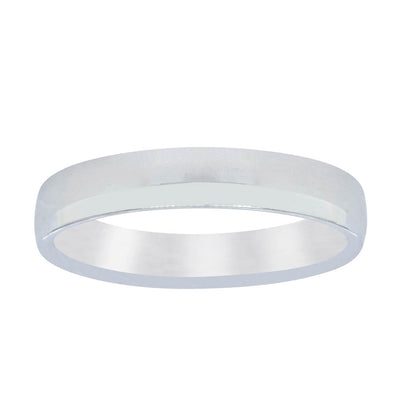 18ct White Gold 3.5mm Band-Ring-Walker & Hall