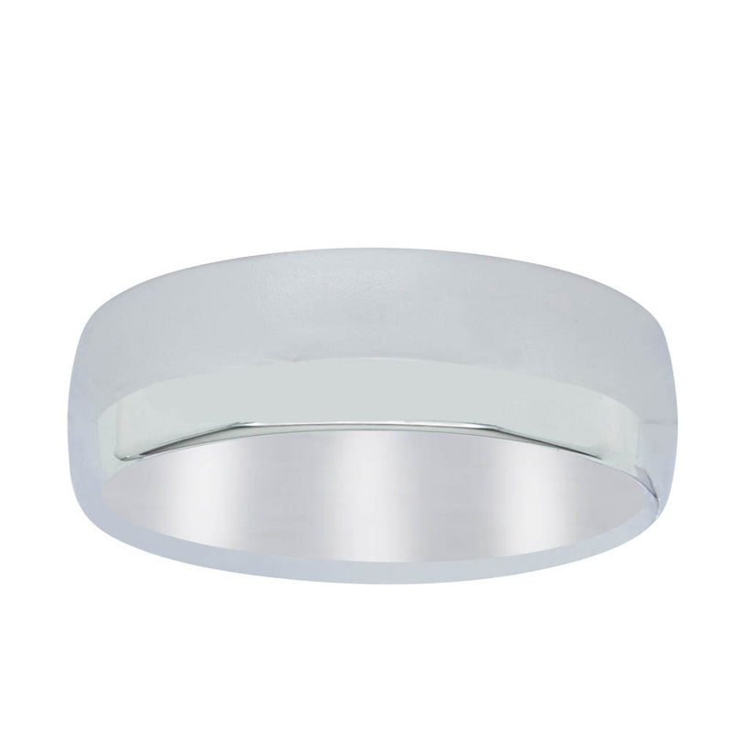 9ct White Gold 7mm Band-Ring-Walker & Hall