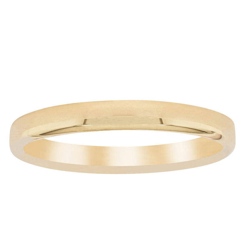 18ct Yellow Gold 2.5mm Band-Ring-Walker & Hall