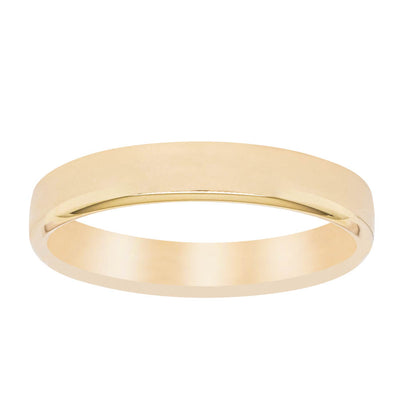 9ct Yellow Gold 4mm Band-Ring-Walker & Hall