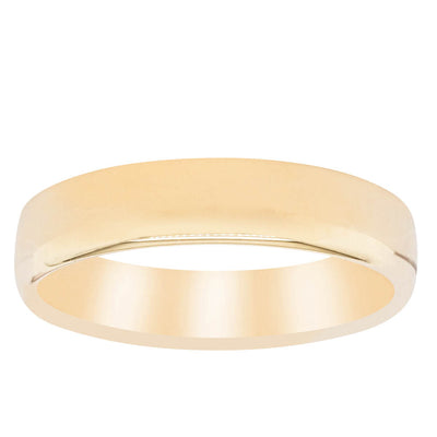 9ct Yellow Gold 5mm Band-Ring-Walker & Hall