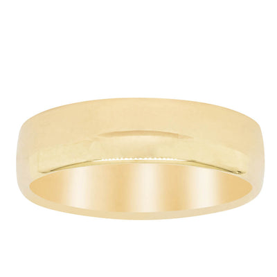 9ct Yellow Gold 6mm Band-Ring-Walker & Hall