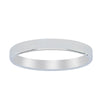 18ct White Gold 2.5mm Square Profile Band-Ring-Walker & Hall