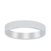 9ct White Gold 4mm Square Profile Band-Ring-Walker & Hall