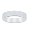 9ct White Gold 5mm Square Profile Band-Ring-Walker & Hall