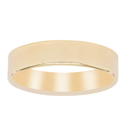 9ct Yellow Gold 5mm Square Profile Band-Ring-Walker & Hall