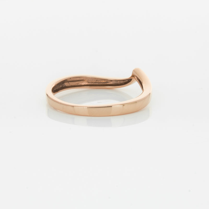 18ct Rose Gold Fitted Solstice Band-Ring-Walker & Hall