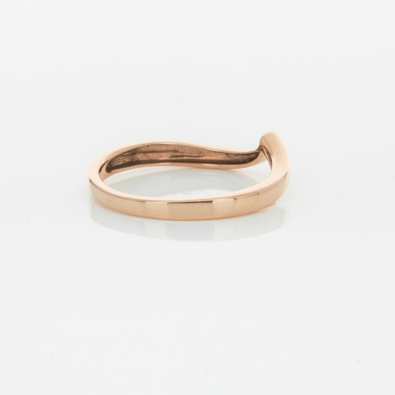 18ct Rose Gold Fitted Solstice Band-Ring-Walker & Hall