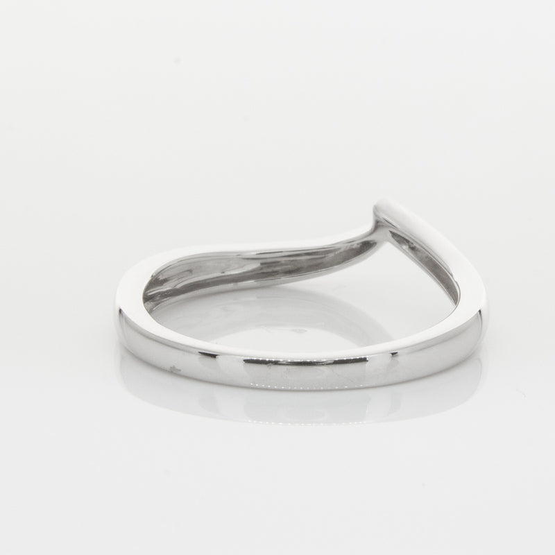 18ct White Gold Fitted Solstice Band-Ring-Walker & Hall